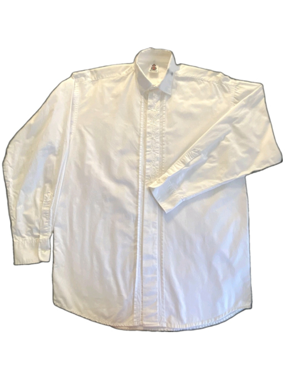 Amann Austria Women's Trachten Blouse 39 White Cotton Edelweiss Oktoberfest